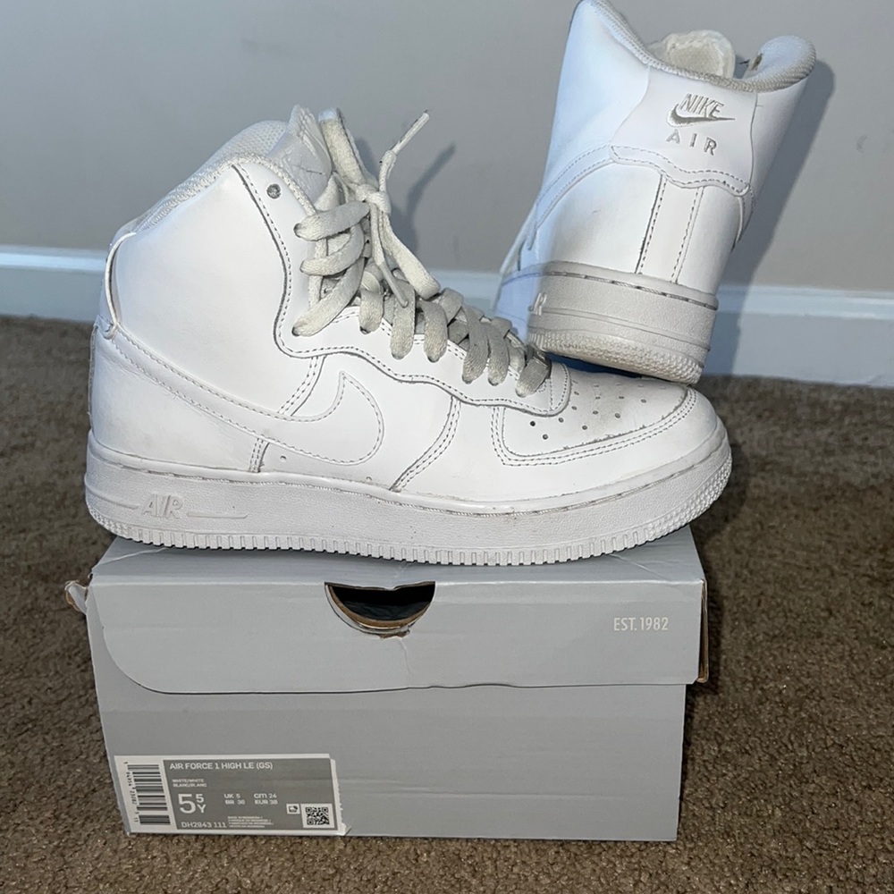 Nike Air Force 1 AF1 High LE 5.5Y original box